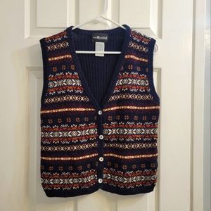 SAG Harbor Navy Pattern Vest